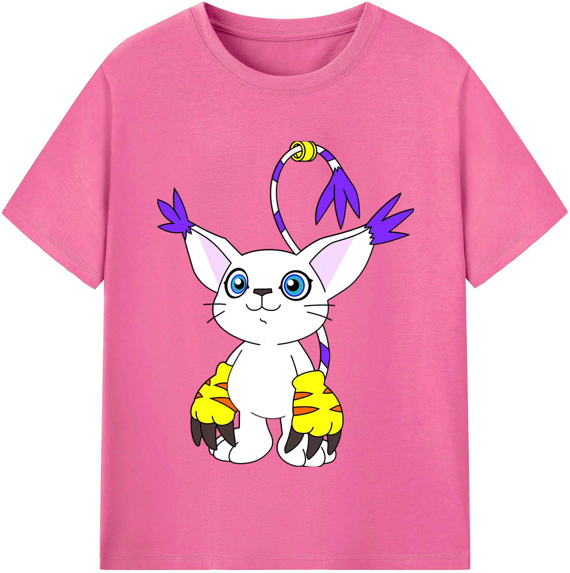 （画像用） Digimon デジタルモンスター/デジモン レディースカジュアルプリントTシャツ（綿100％）